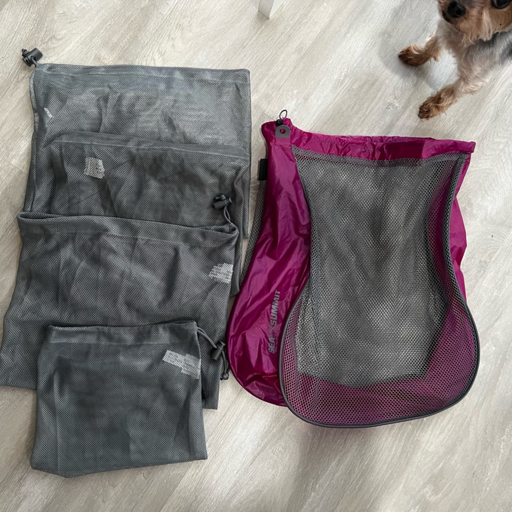 Set of mesh bags. Seat to Summit and REI